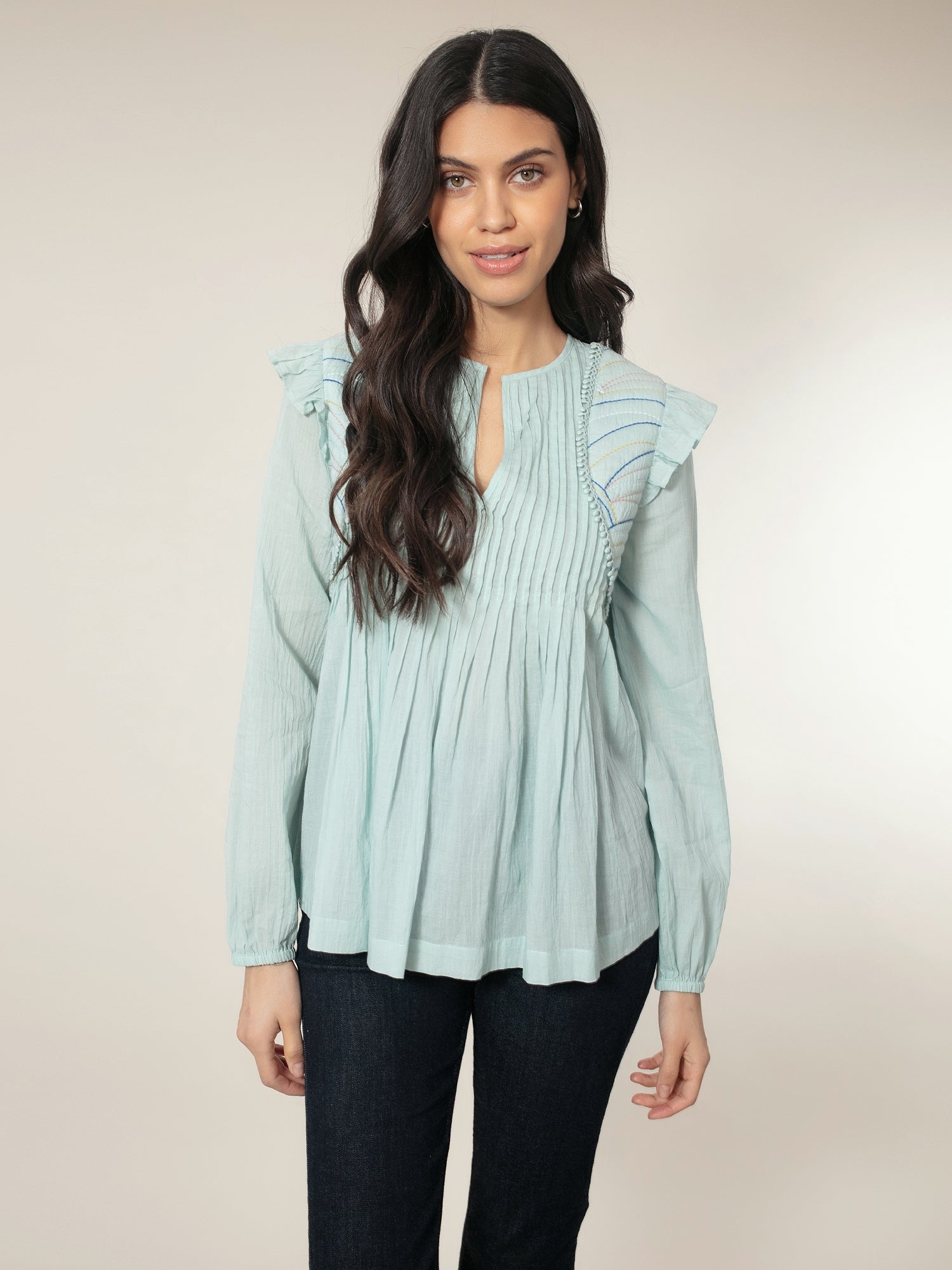 Arlington Blouse - Duck Egg