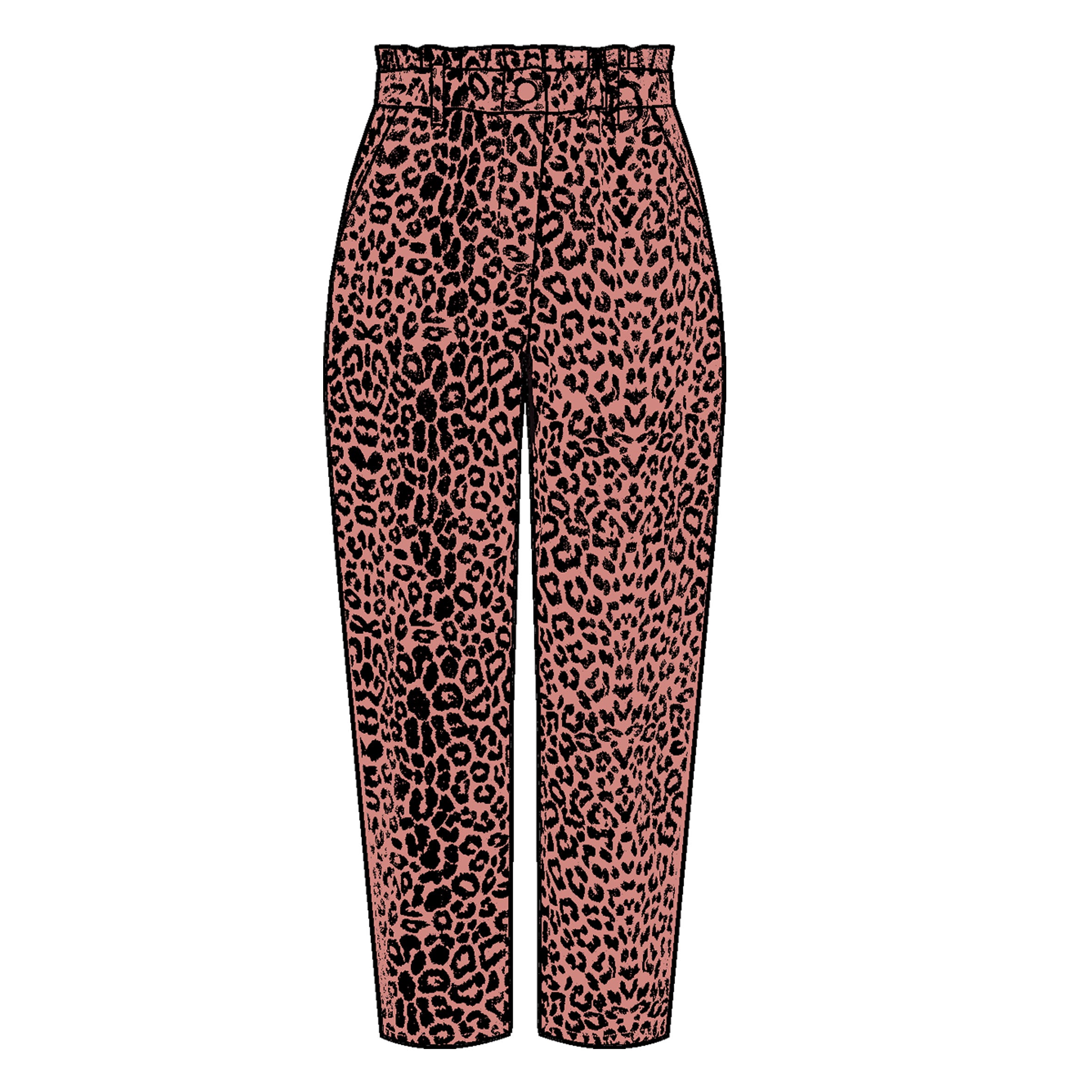 CAROLINE TROUSERS SS25PINK MIX