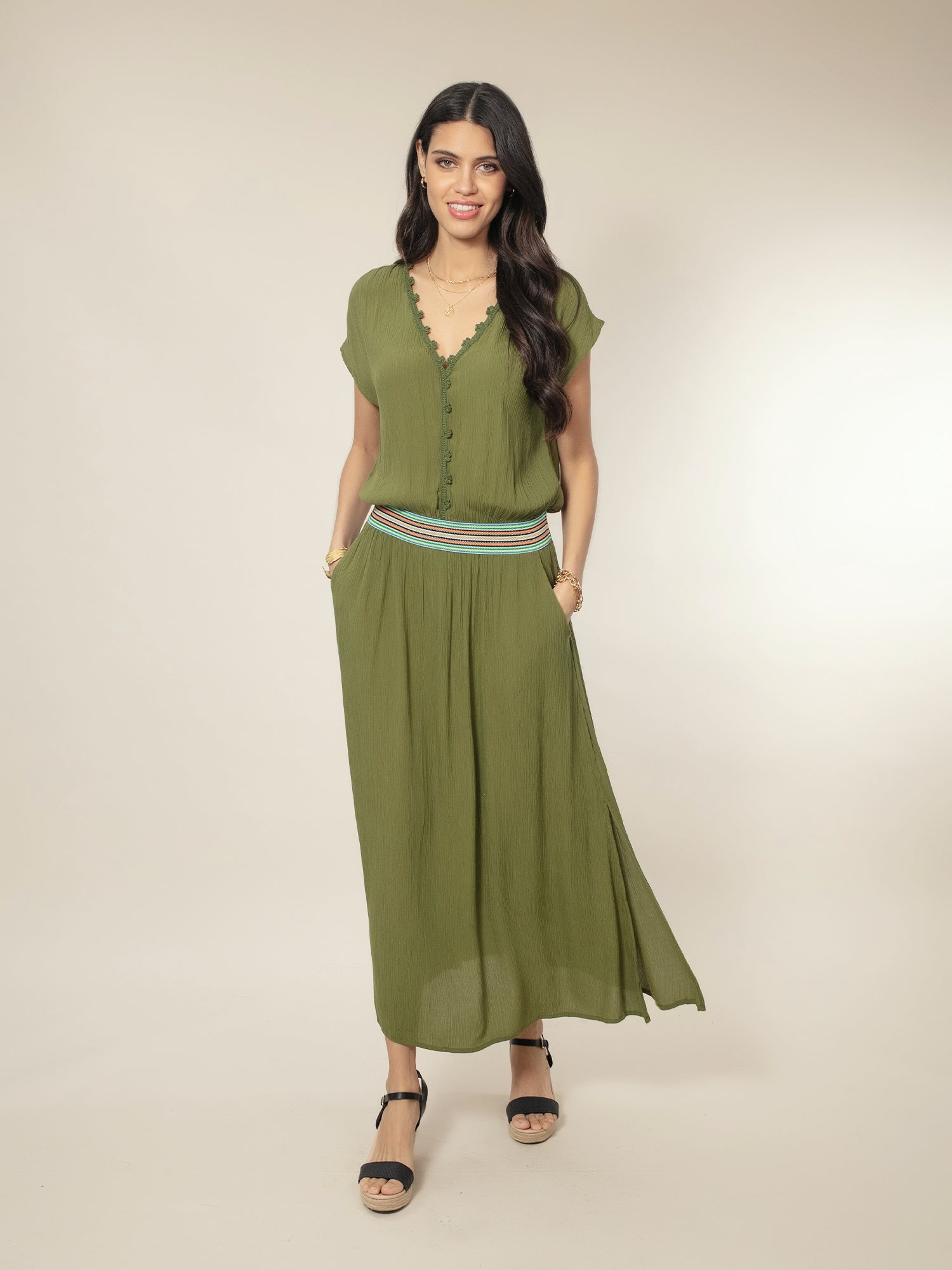 Cece Maxi Dress - Green