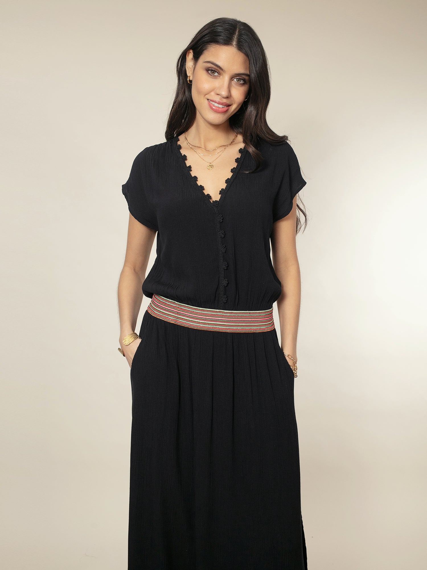 Cece Maxi Dress - Black