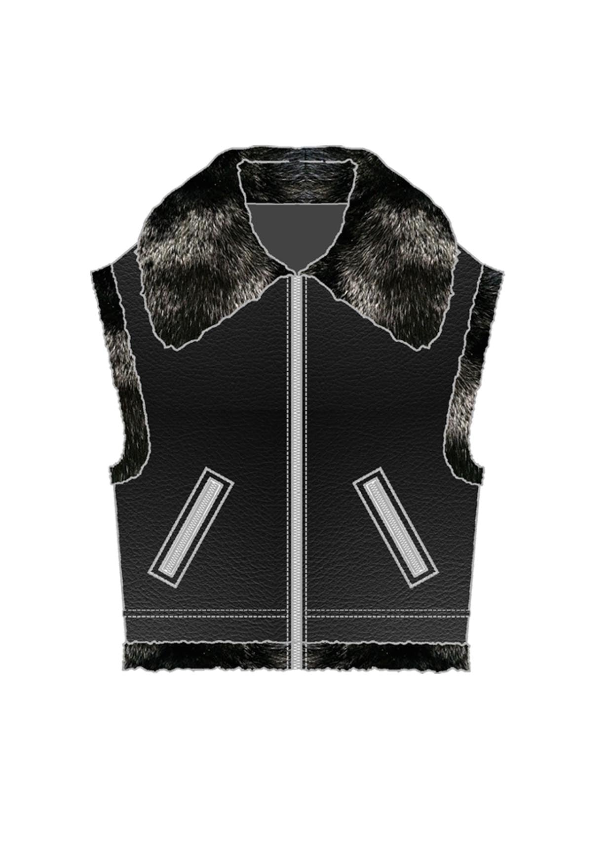 Devina Biker Gilet