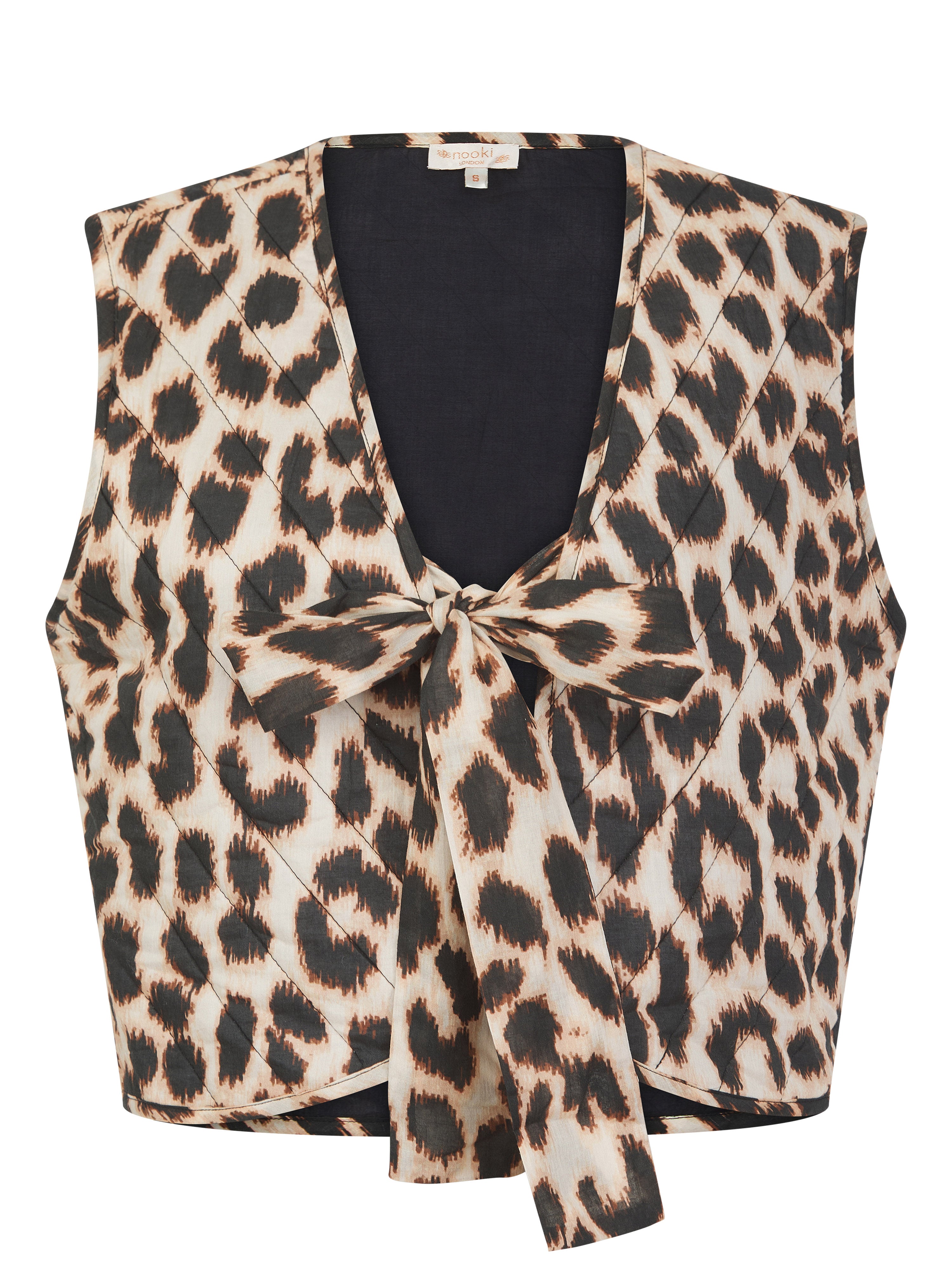 Leopard Padded Gilet