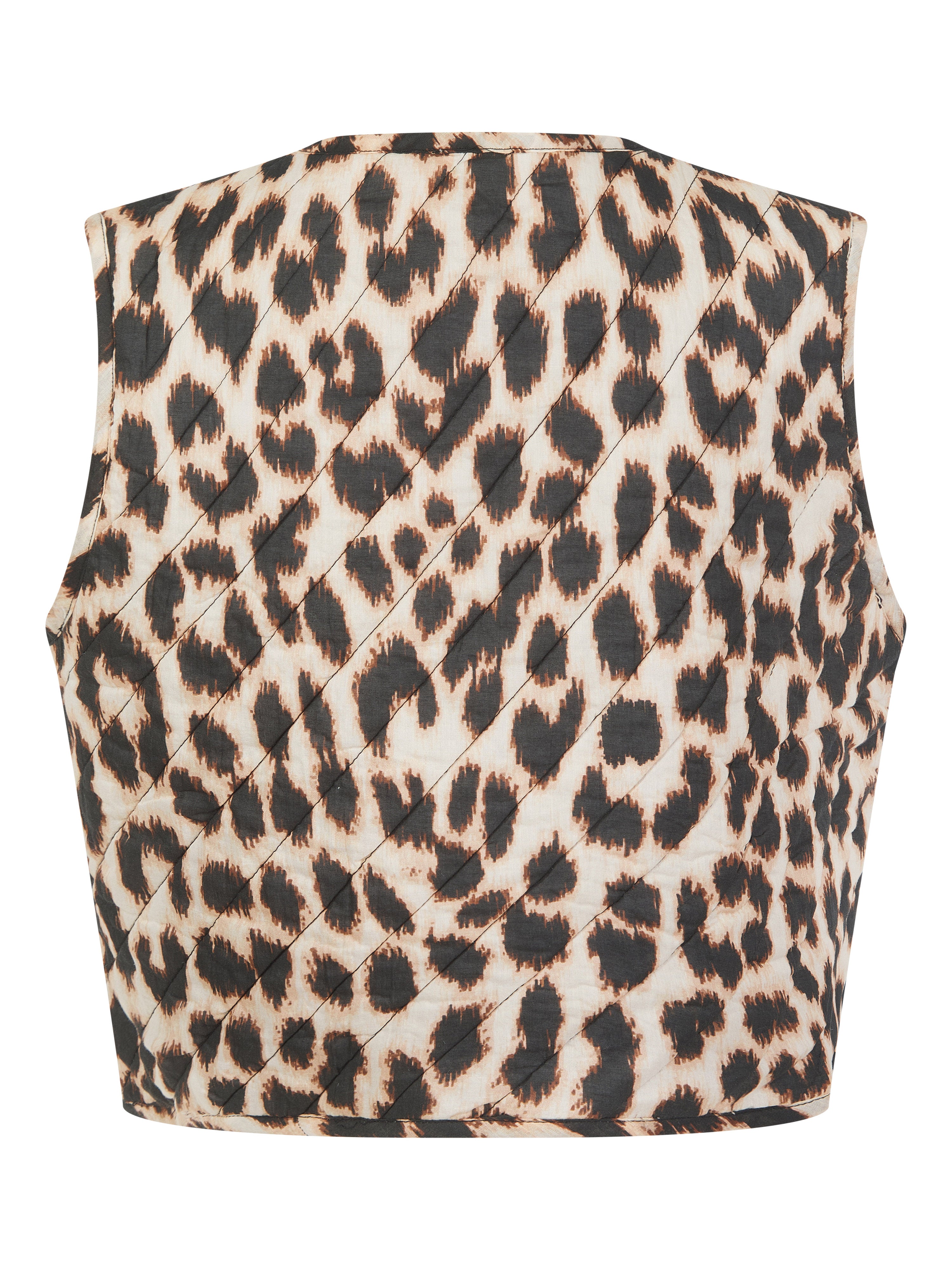 Leopard Padded Gilet