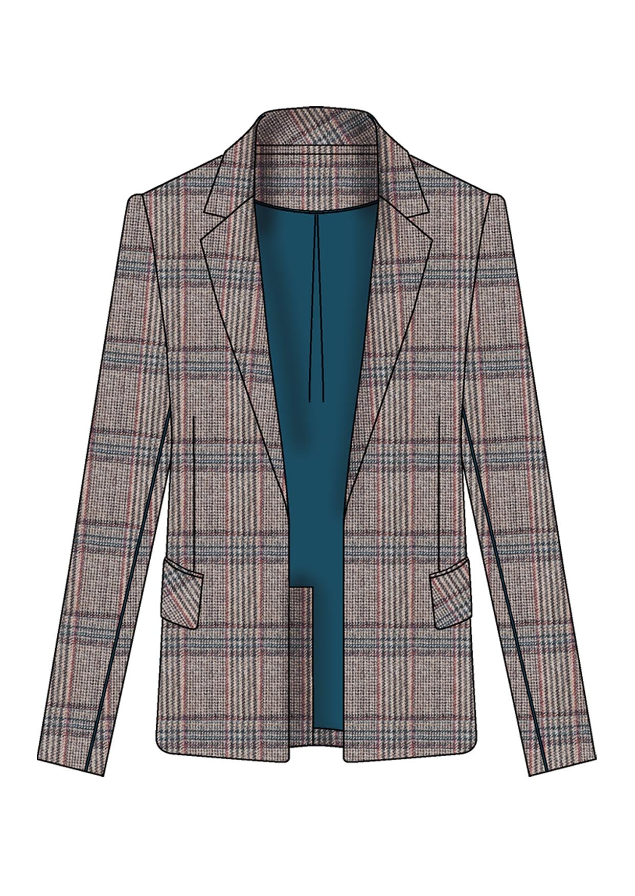 Michaela Check Blazer