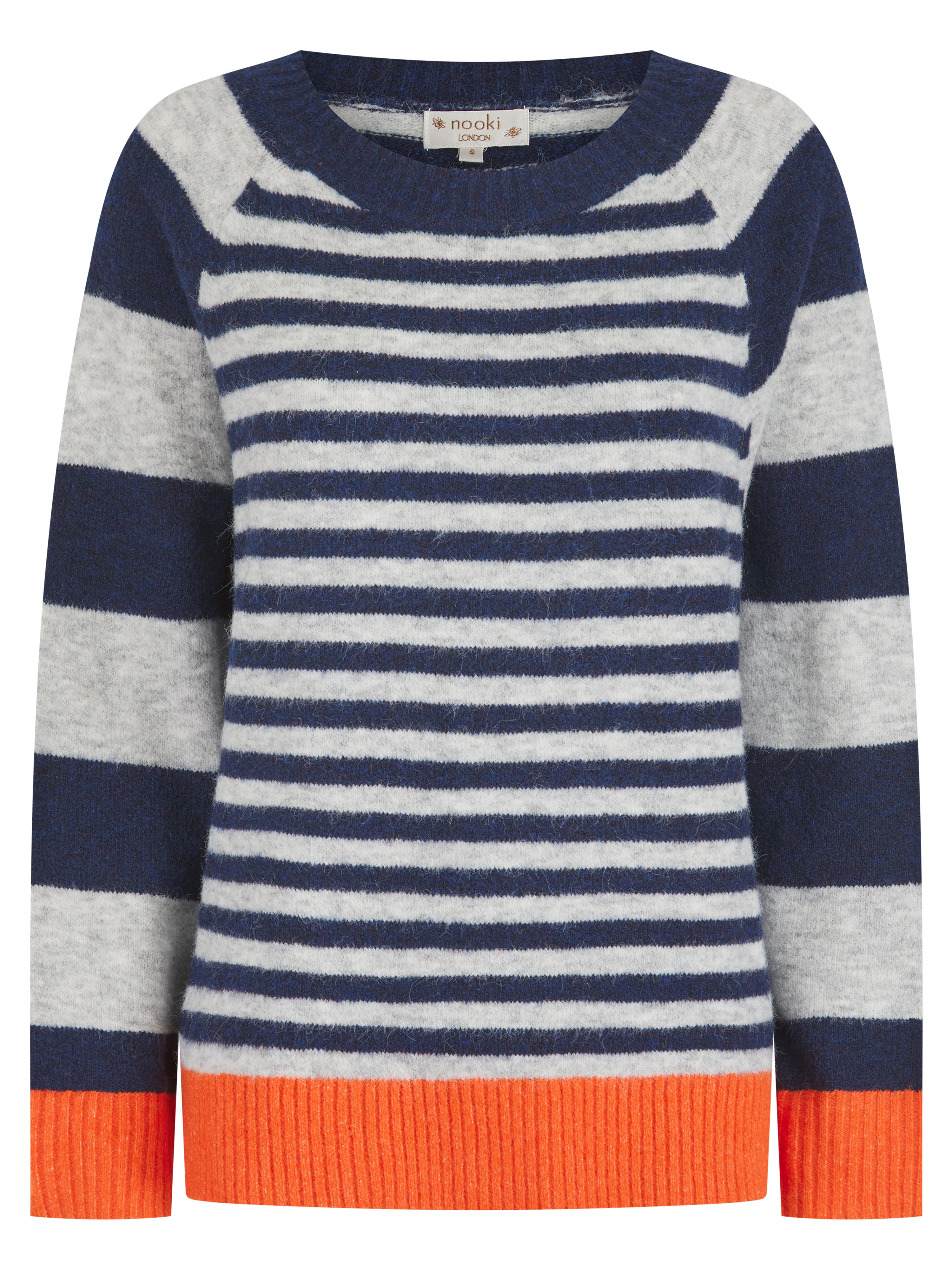 CYNTHIA STRIPE JUMPER IN NAVY MIX