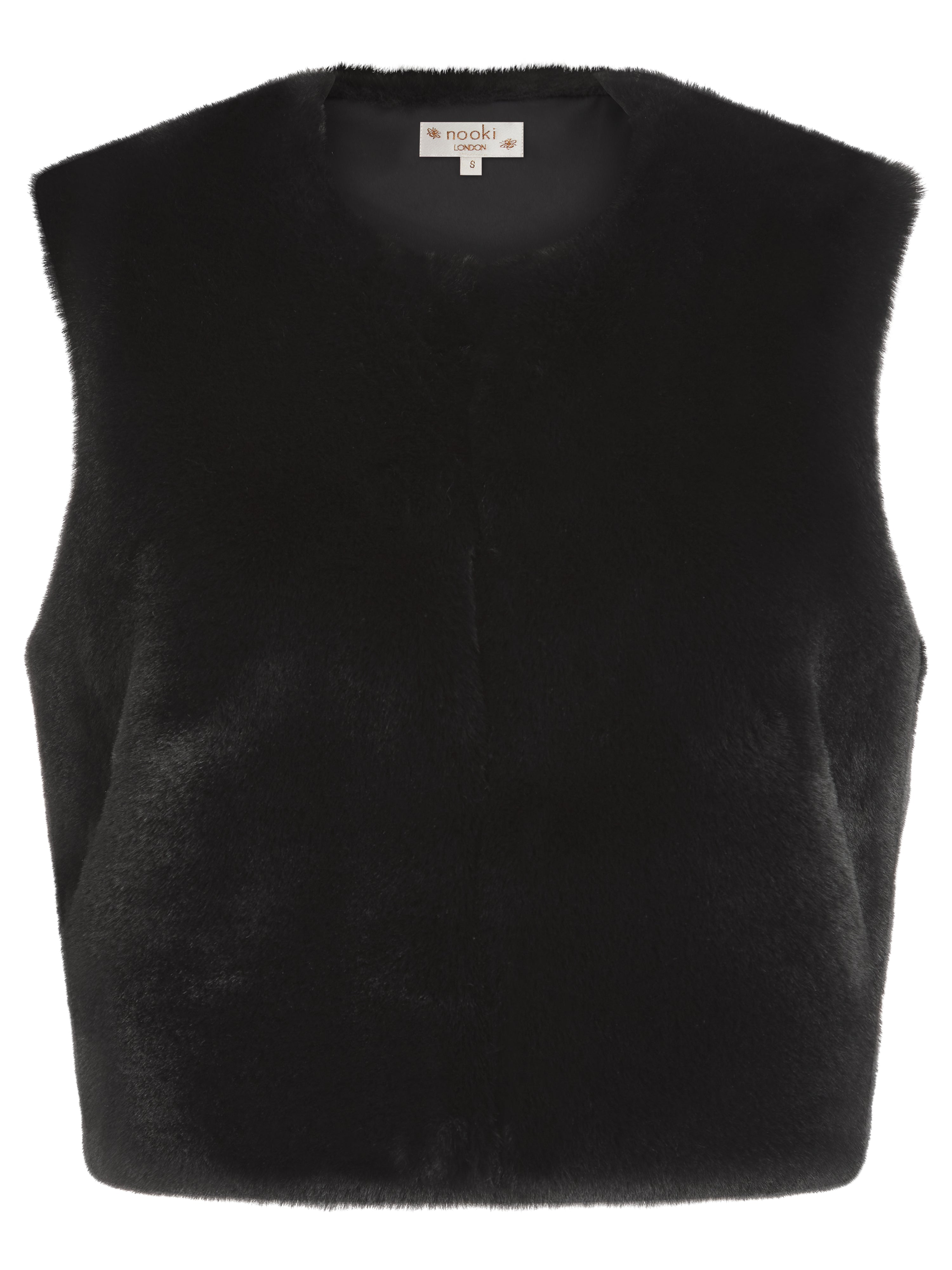 EDELWEISS GILET IN BLACK