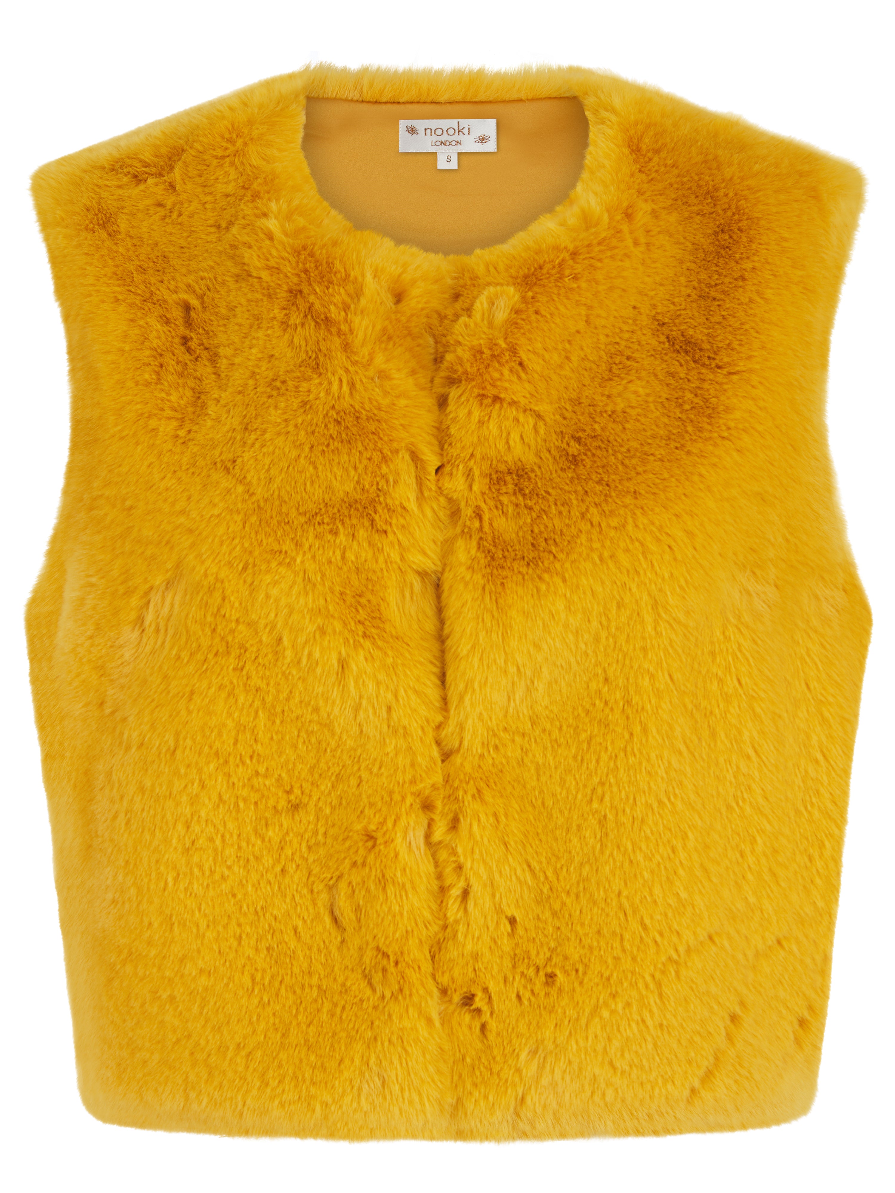 EDELWEISS GILET IN MUSTARD