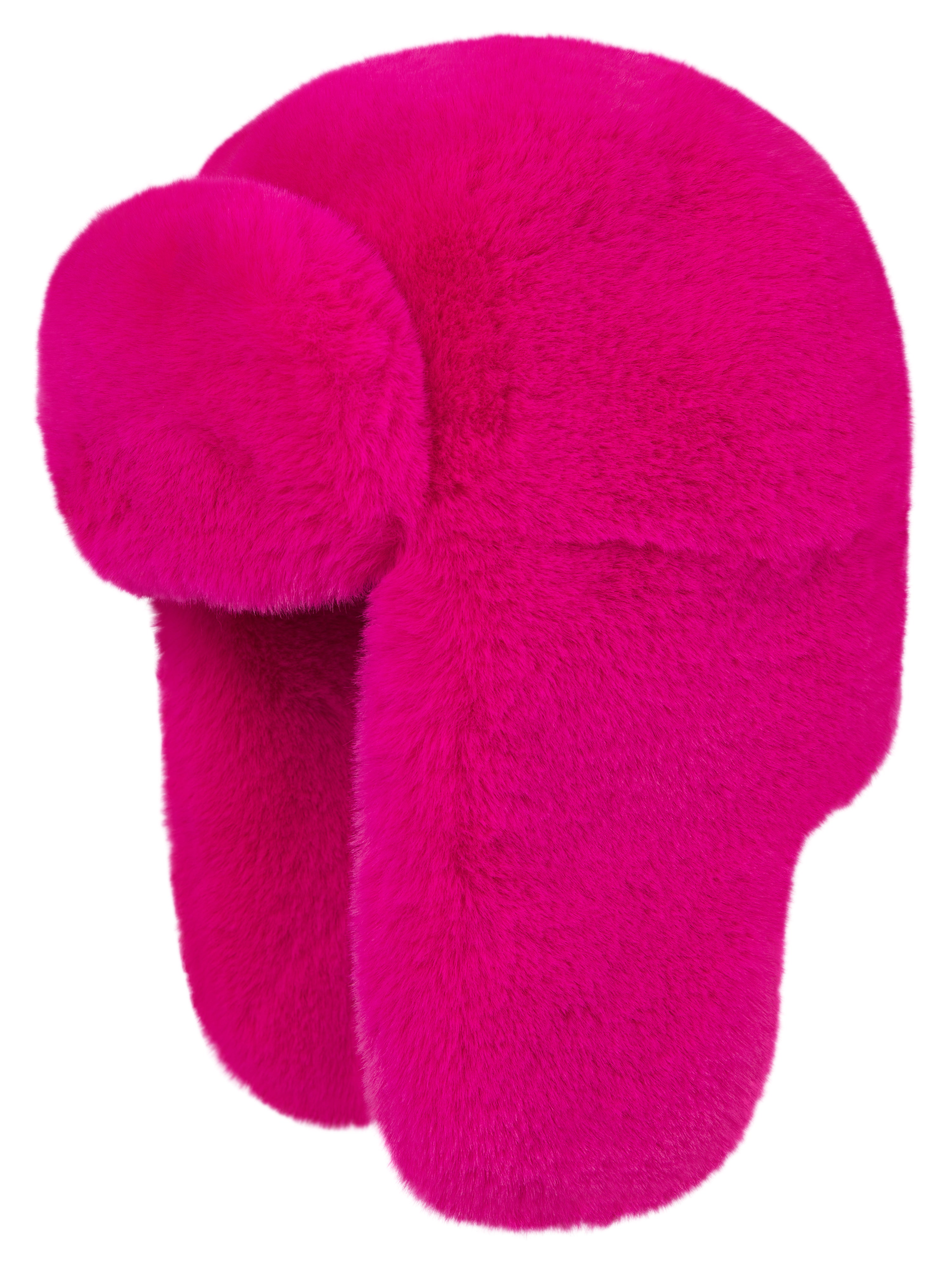 BILLIE FAUX FUR TRAPPER FUCHSIA