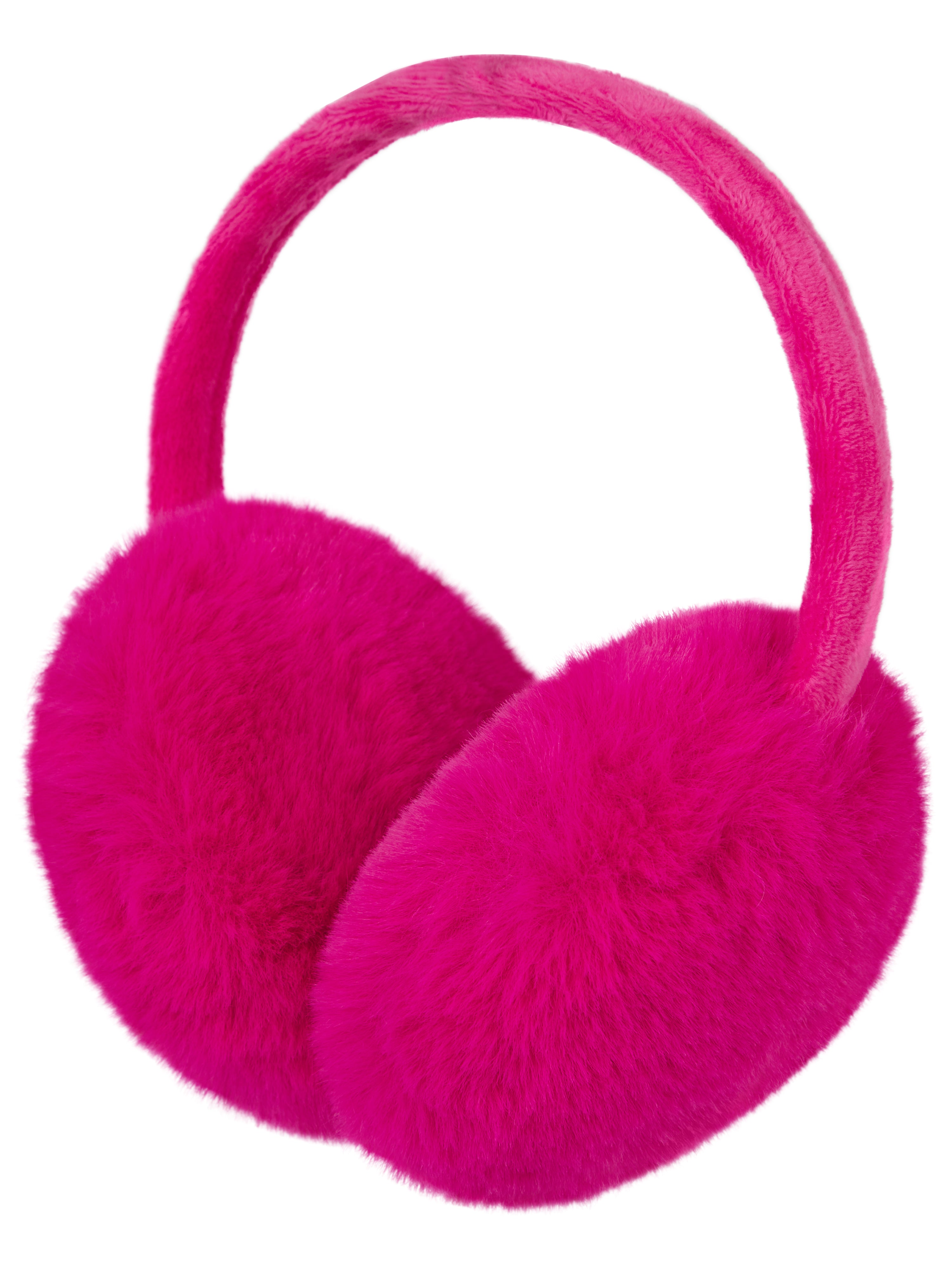 EDIE FAUX FUR EARMUFF AW24 IN FUCHSIA