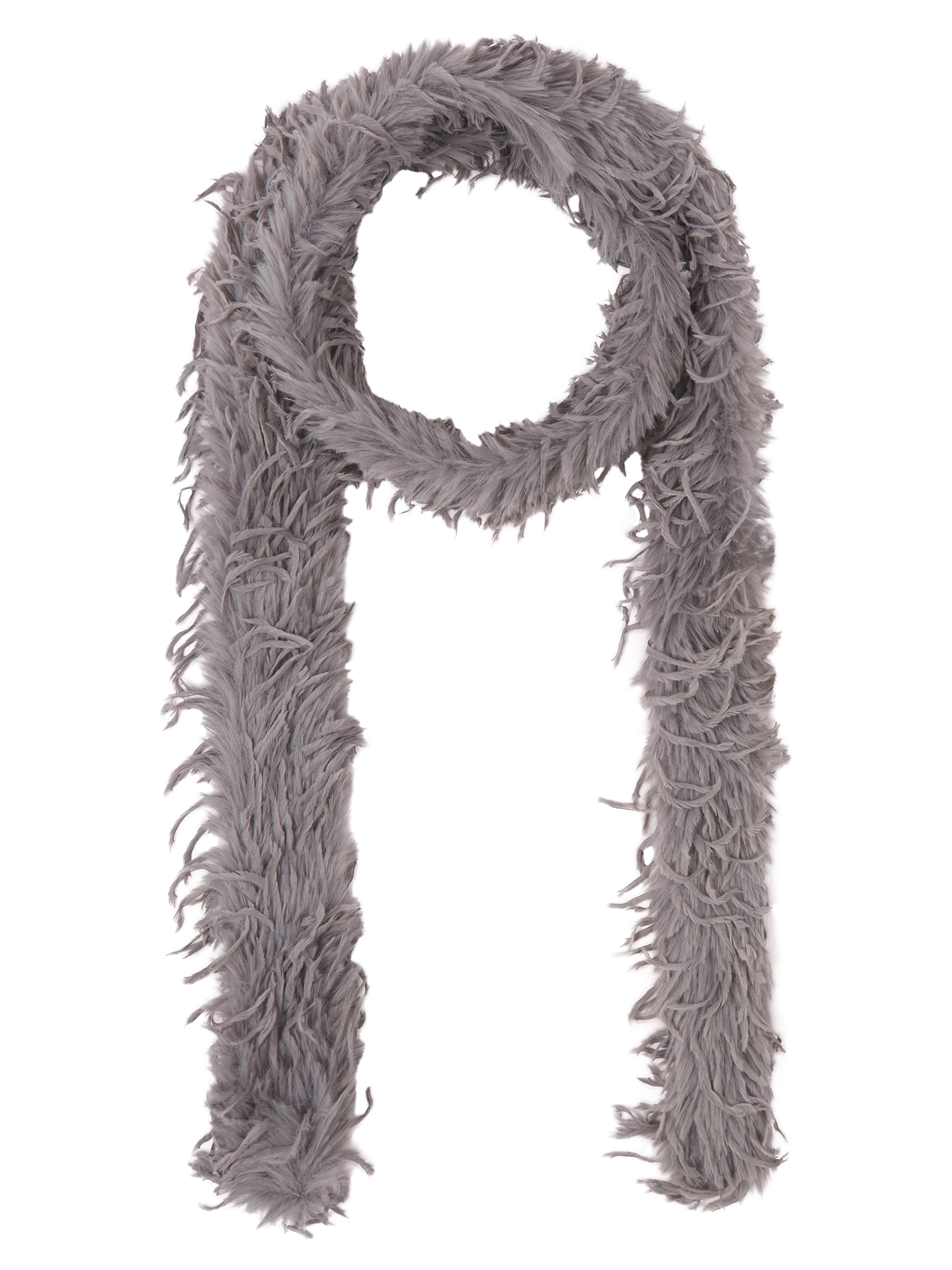 MARMOT FUR SCARF IN GREY