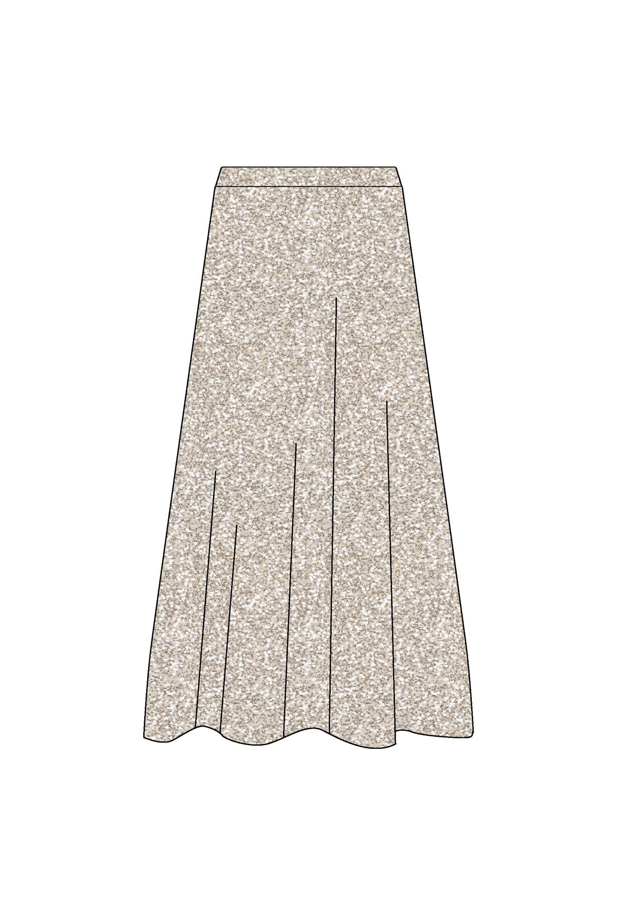 Philippa Sequin Skirt