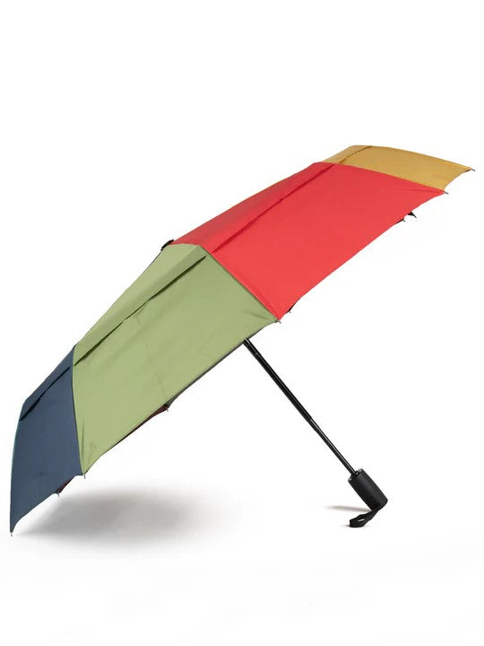 Roka Waterloo Recycled Nylon Umbrella - Rainbow