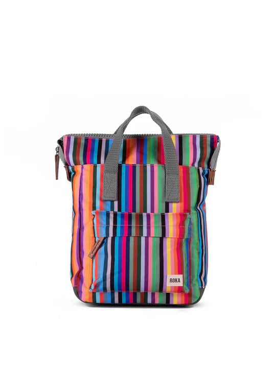 Roka Bantry B Multi Stripe Small Recycled Canvas