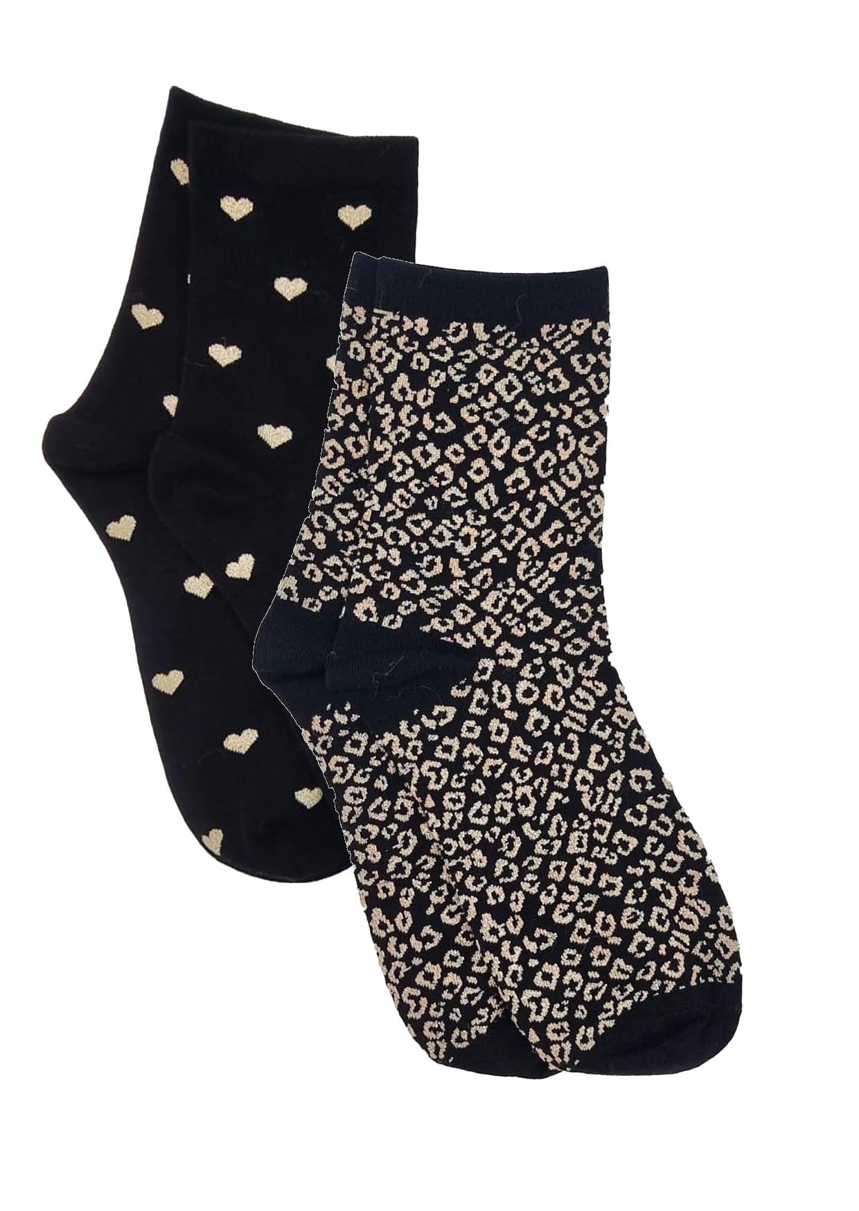 Love Leo Sock Set-Black Mix