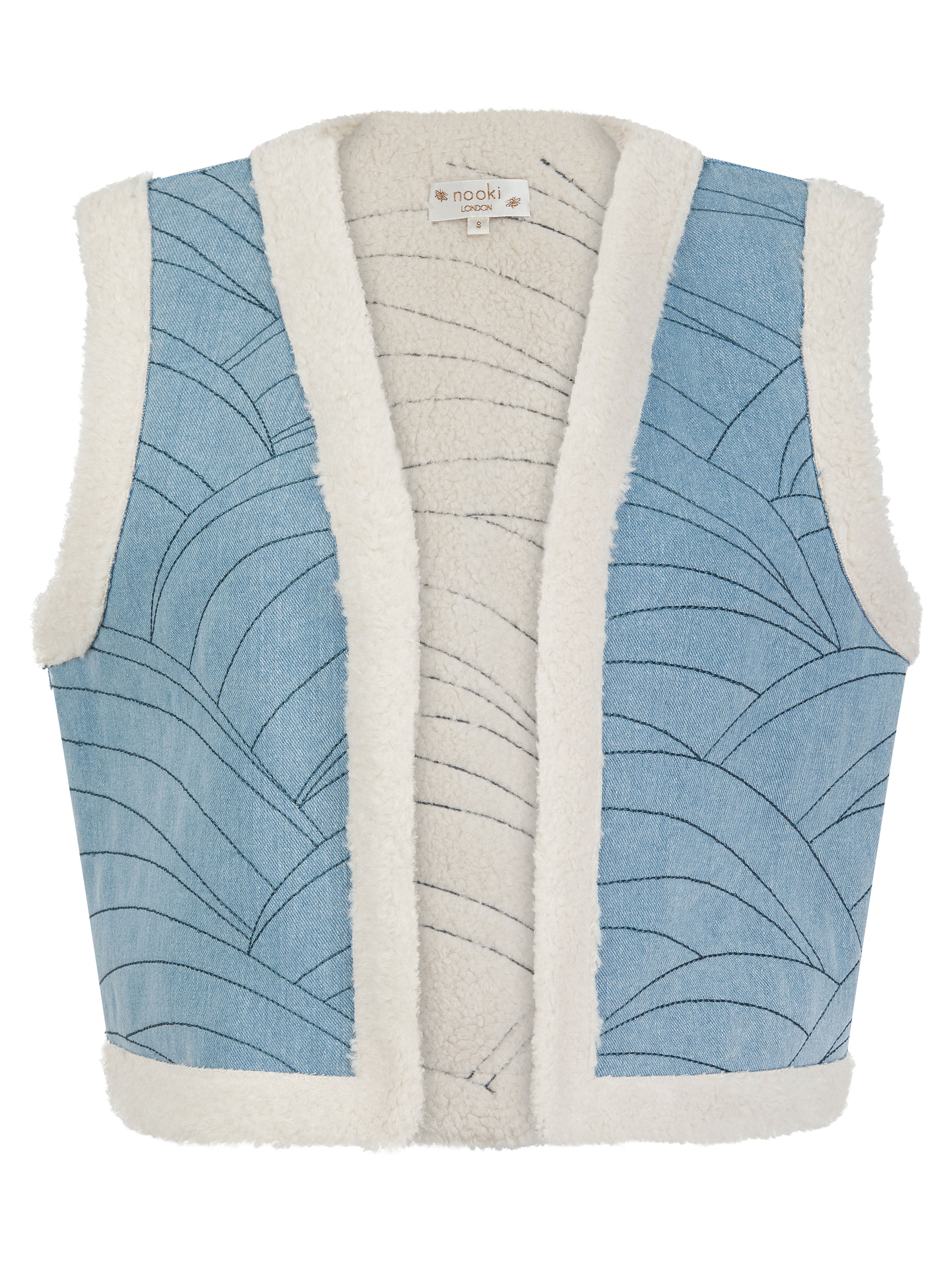 Sommer Denim Gilet-Blue