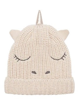 Rainbow Unicorn Knitted Hat 3-6 years