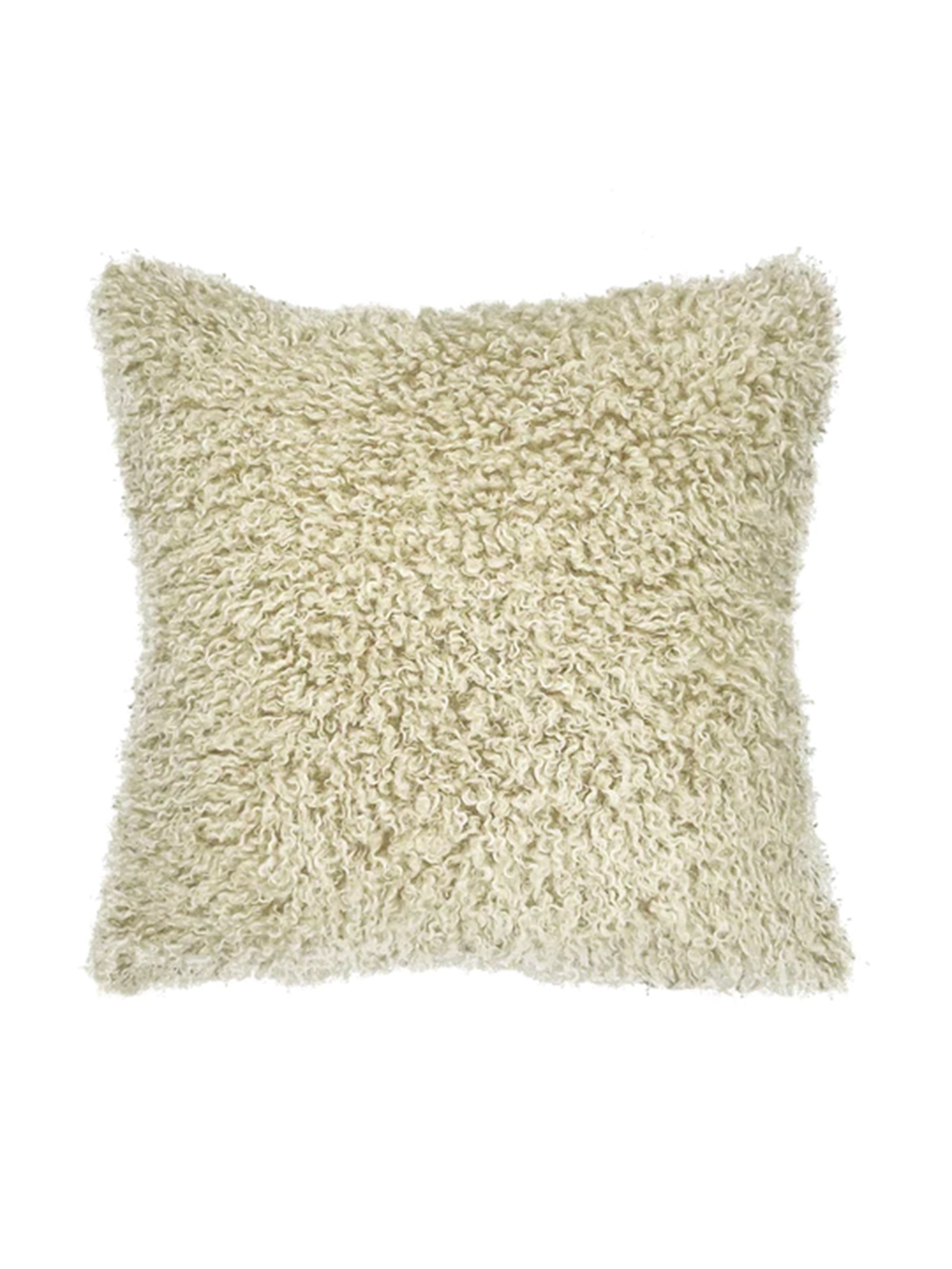 Faux mongolian outlet fur pillow