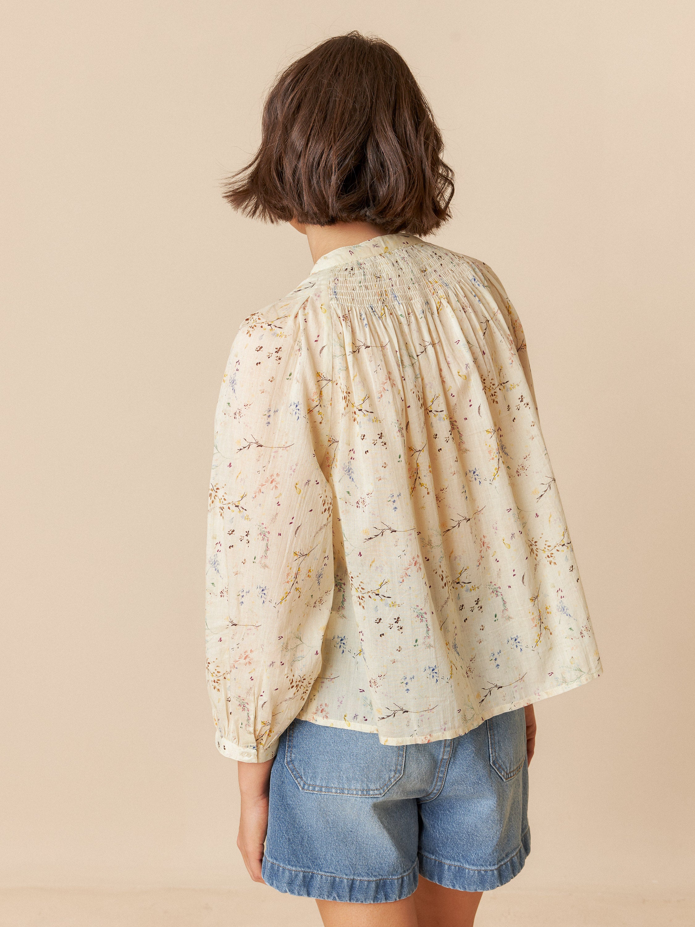 Raglan Sleeve Shirt - Vanilla