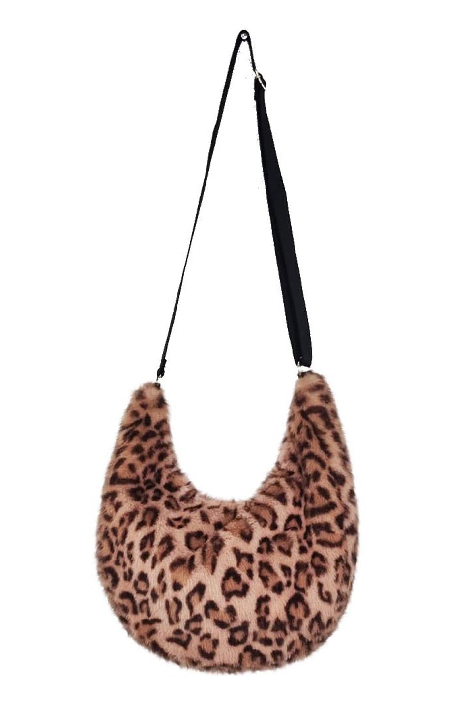 SIMONE SLOUCH BAG IN LEOPARD