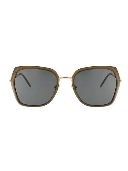 OLIVIA GREEN Retro trendy sunglasses in green