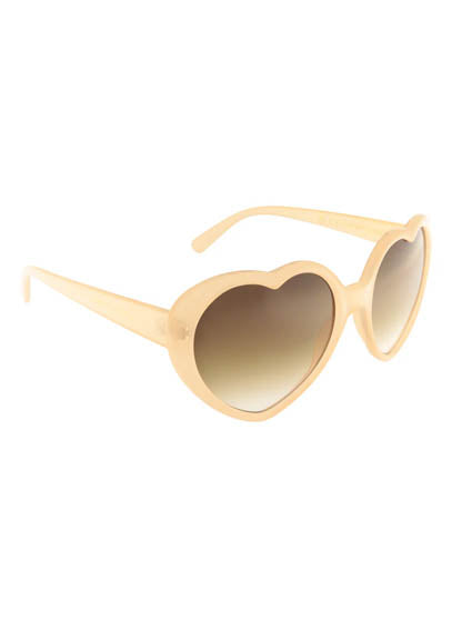 SUE PINK - Pink heart sunglasses