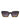 ROSIE HEDGEHOG Vintage rectangular sunglasses black and tortoise