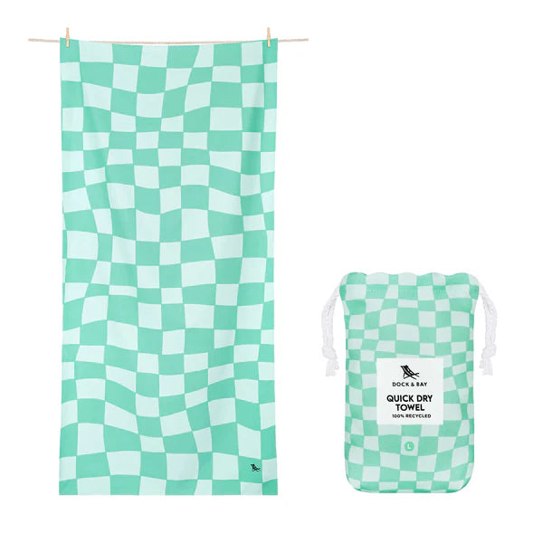 Dock & Bay Beach Towel X Large - Check Mate