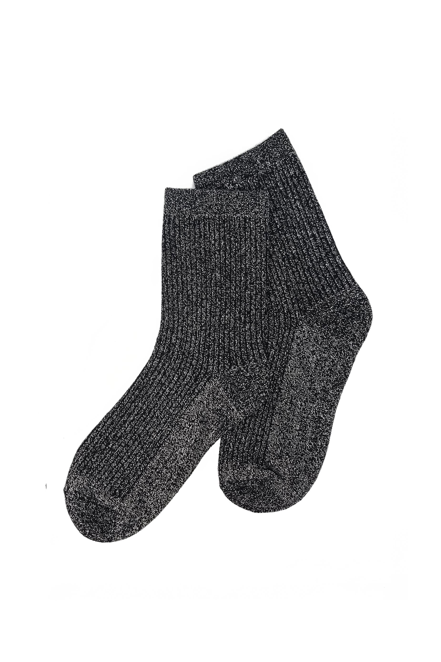 GLITTERATI SOCK IN BLACK