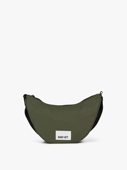 Medium Nylon Wave Crossbody Bag - Tarmac Green