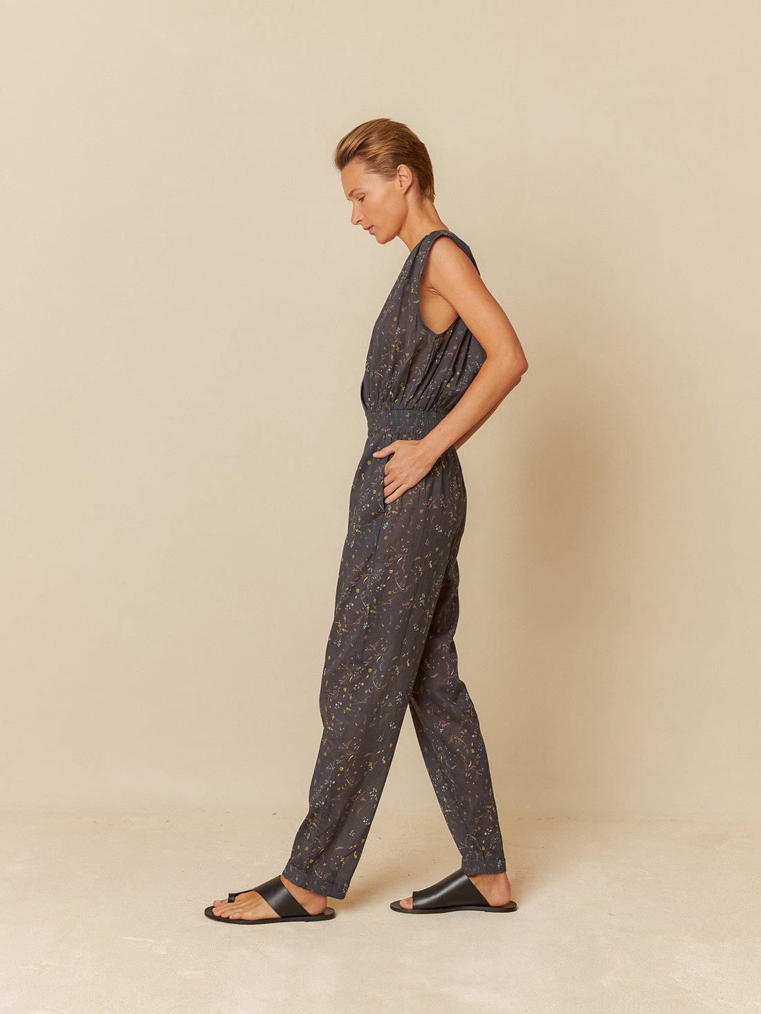 Mono Floral Jumpsuit