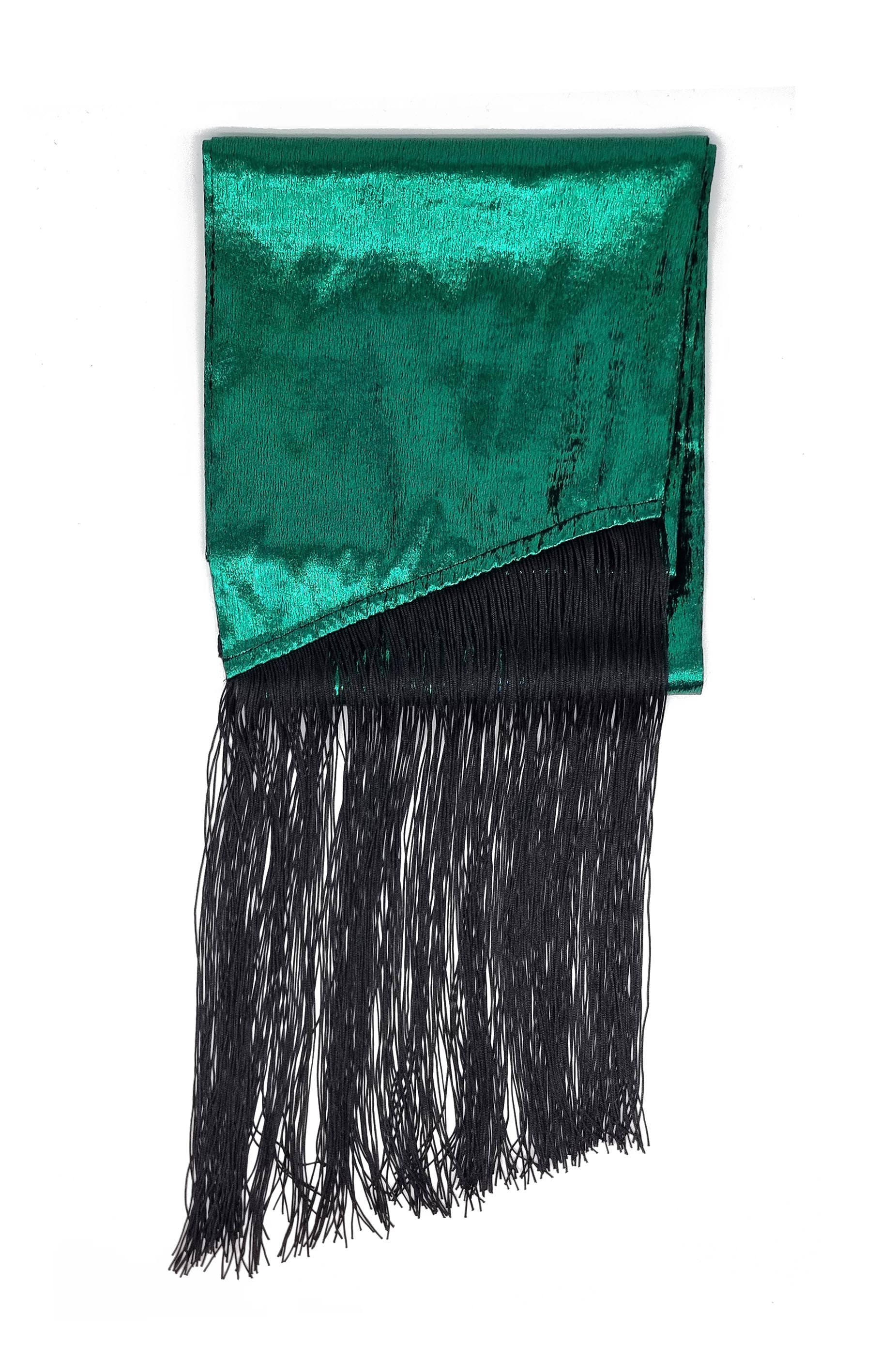 STEVIE LAME SCARF EMERALD