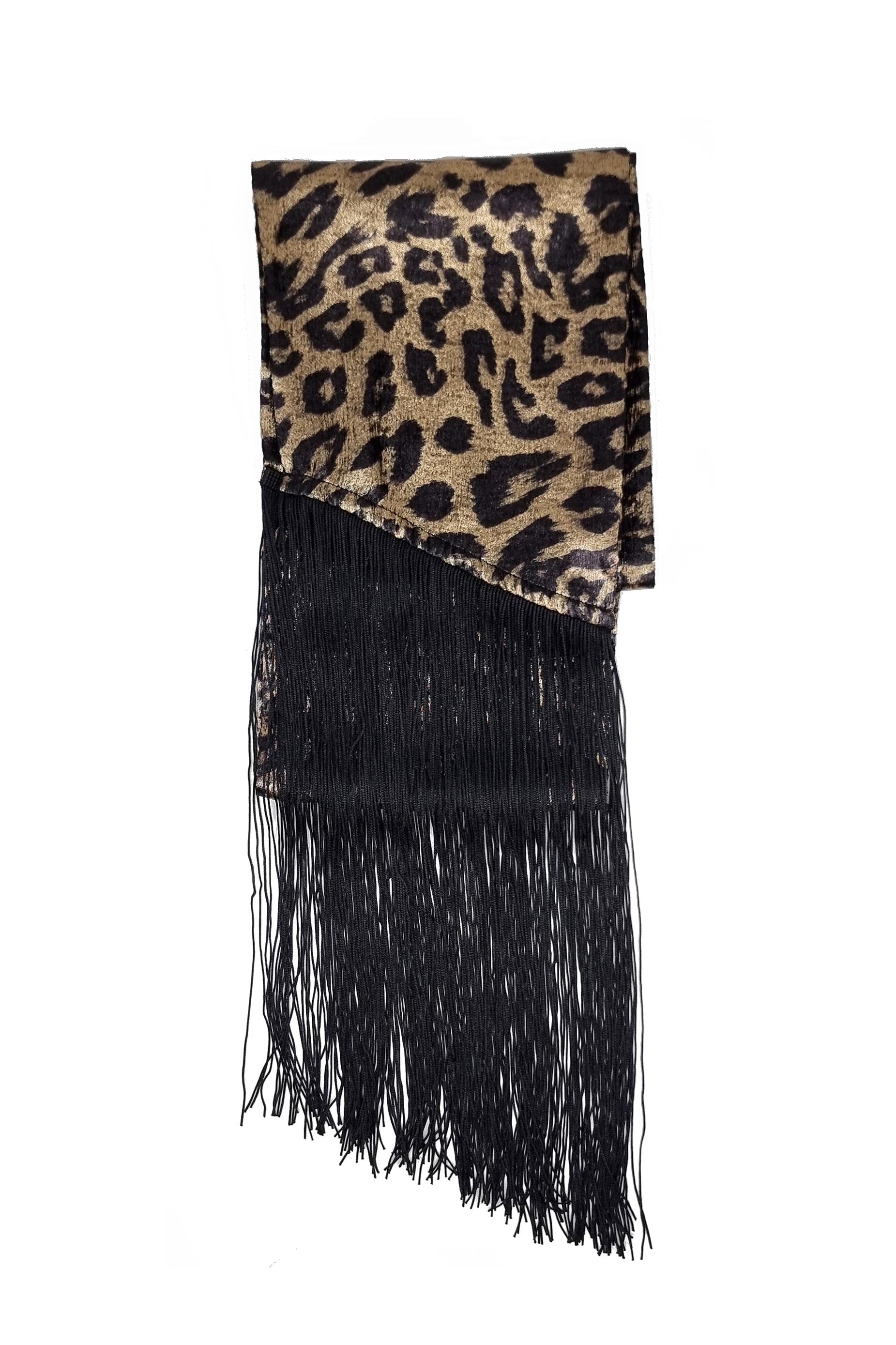 STEVIE LAME SCARF IN GOLD LEO